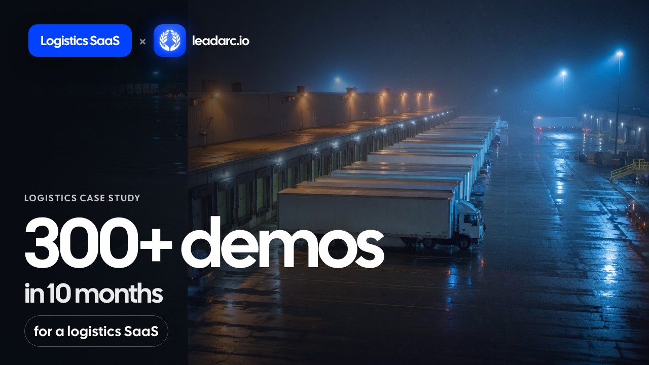 300+ demos for a logistics SaaS